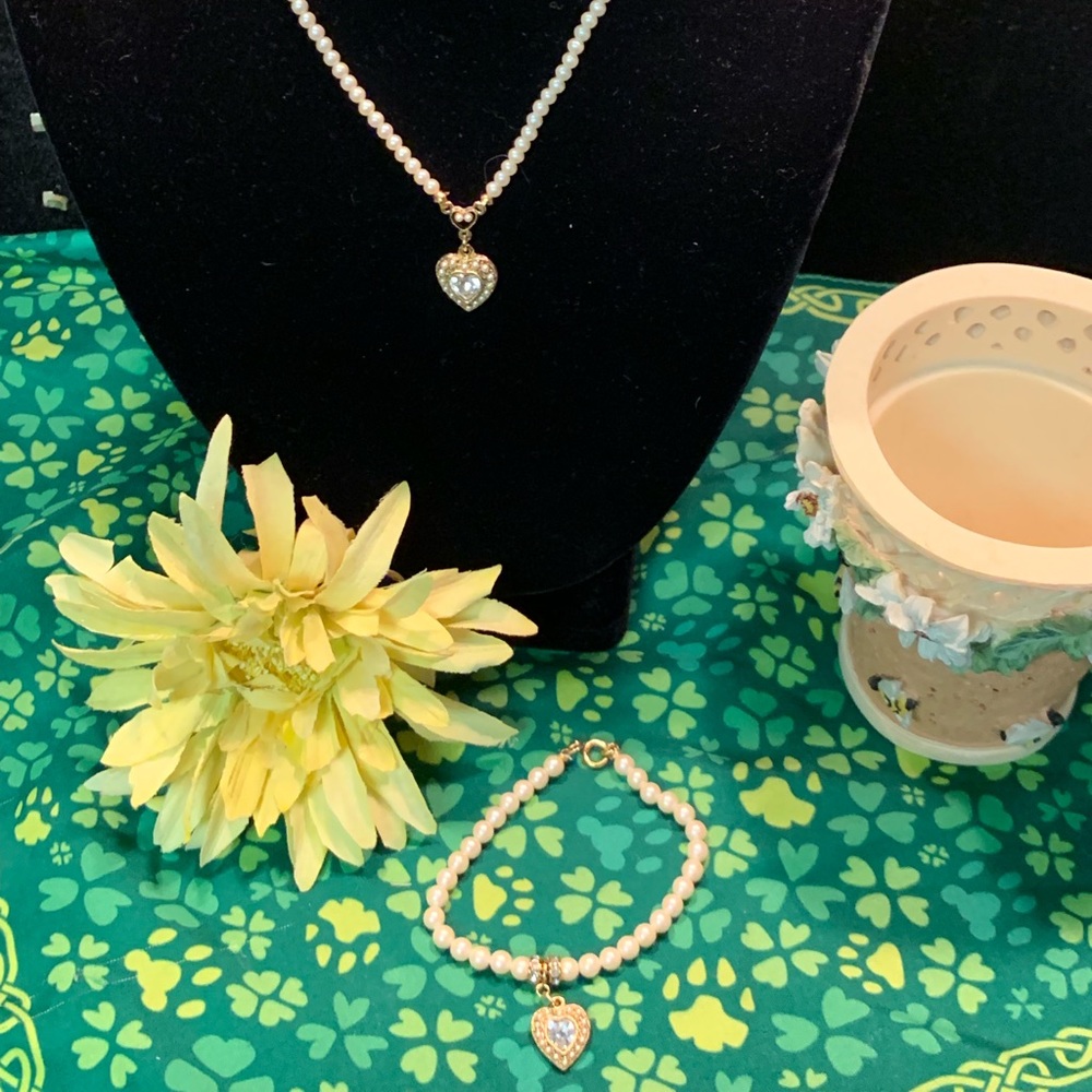 1928 Pearl necklace and bracelet set